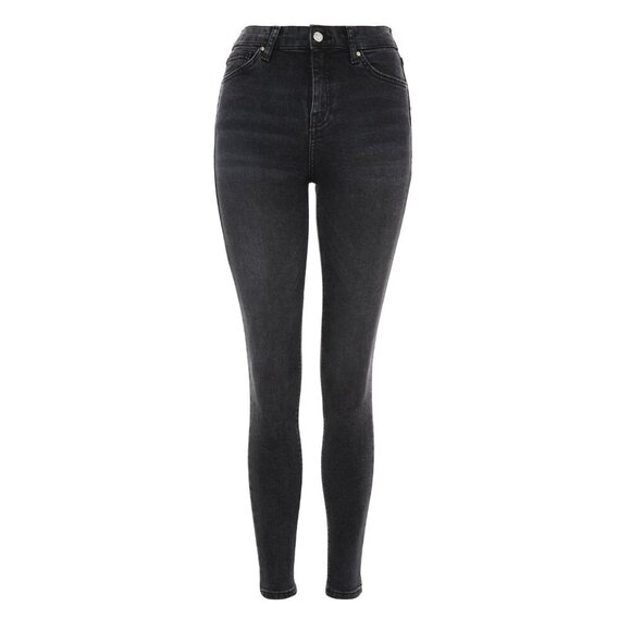 2/$30 Topshop Moto Jamie Jeans High Rise Ankle Skinny Washed Black W26 #9359 - Picture 3 of 11